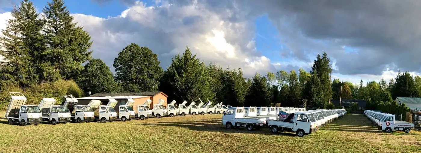 A kei truck loaded for nationwide delivery